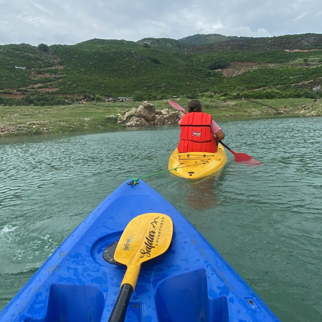 Towing the Kayak of Your Partner