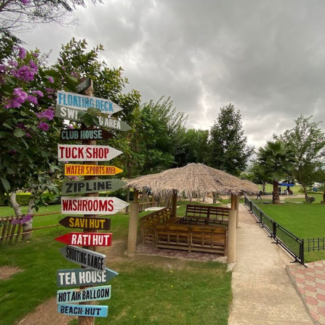 Sign Boards in a Resort